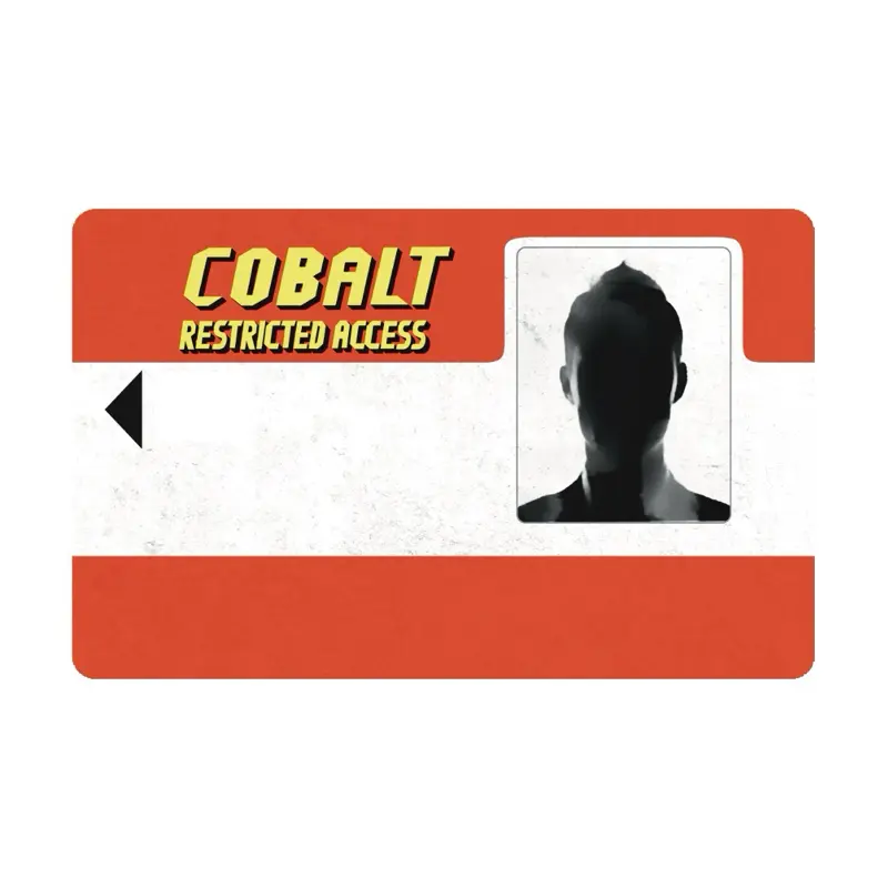 Cobalt Restricted Access Rust Key Stickers. The Ultimate Rectangle Sticker for Anywhere & Anything Minimal Tech Style | Waterproof | Perfect Fit for Laptops & Accessories