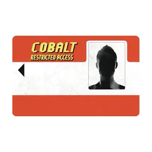 Cobalt Restricted Access Rust Key Stickers. The Ultimate Rectangle Sticker for Anywhere & Anything Minimal Tech Style | Waterproof | Perfect Fit for Laptops & Accessories