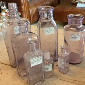 Lavender Glass Jars