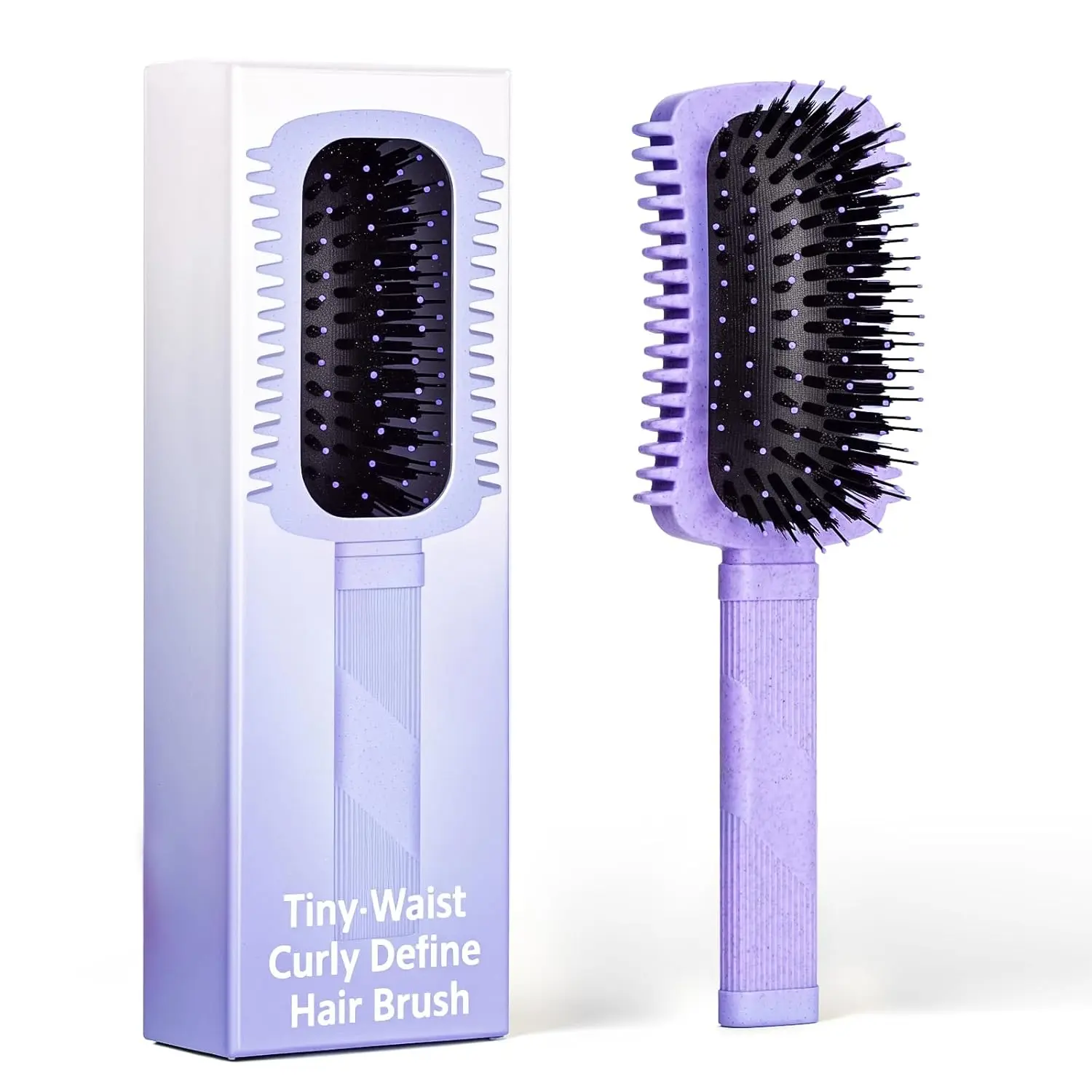 Curly Hair Brush Black, Volume Curl Defining Brush for Effortlessly Detangling Shaping and Styling Men's Women's Curls, Waves & Coils, Curly Hair Products, Reduce Frizz