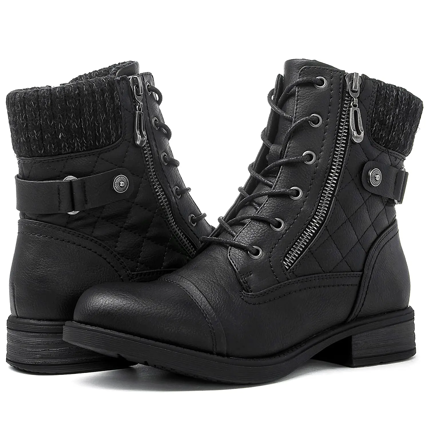 GLOBALWIN Women's Ankle Boots Black Booties for Women 5.5M stylish footwear short boots