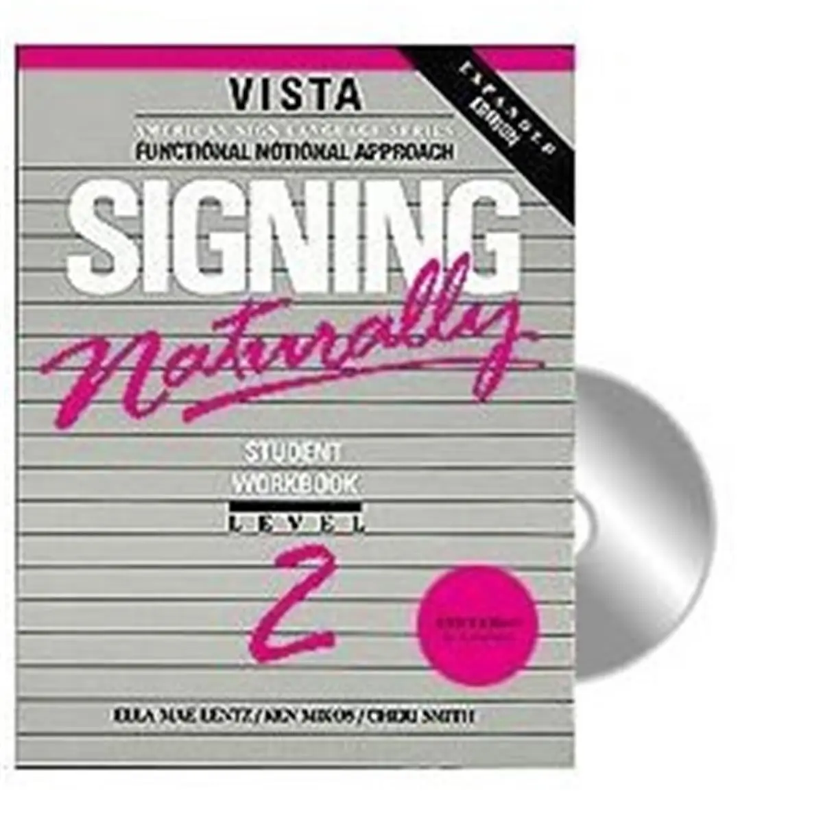 Signing Naturally Level 2 Student Workbook & DVD - Cisco, American Sign Language, Vista, 168 Pages, 2 lbs, Education Textbook for Language Learning, Asl Artists Performances