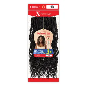 Outre Crochet Braids X-Pression Twisted Up 3X Boho Box Braid 12"