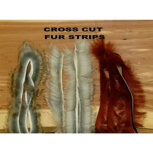 Rabbit Fur Strips- Cross Cut