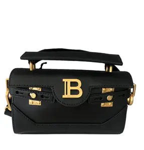 Pre-owned Balmain Leather Shoulder Bags Buzz Pouch 23 NEW