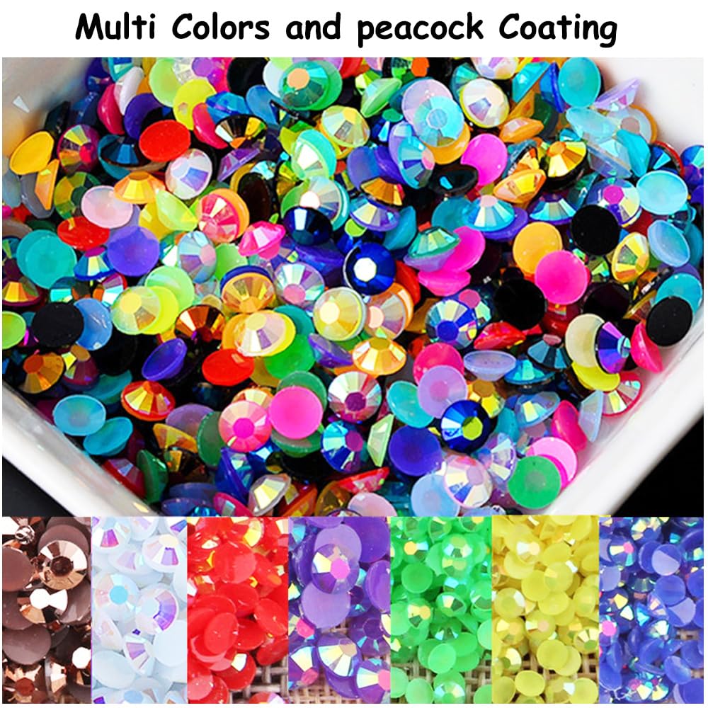 DIY Diamond Bedazzling Kit with 3mm Mixed Resin Rhinestones , Equipped with a complete range of tools，Perfect for DIY Crafts, Clothing, Nail Art Supplies