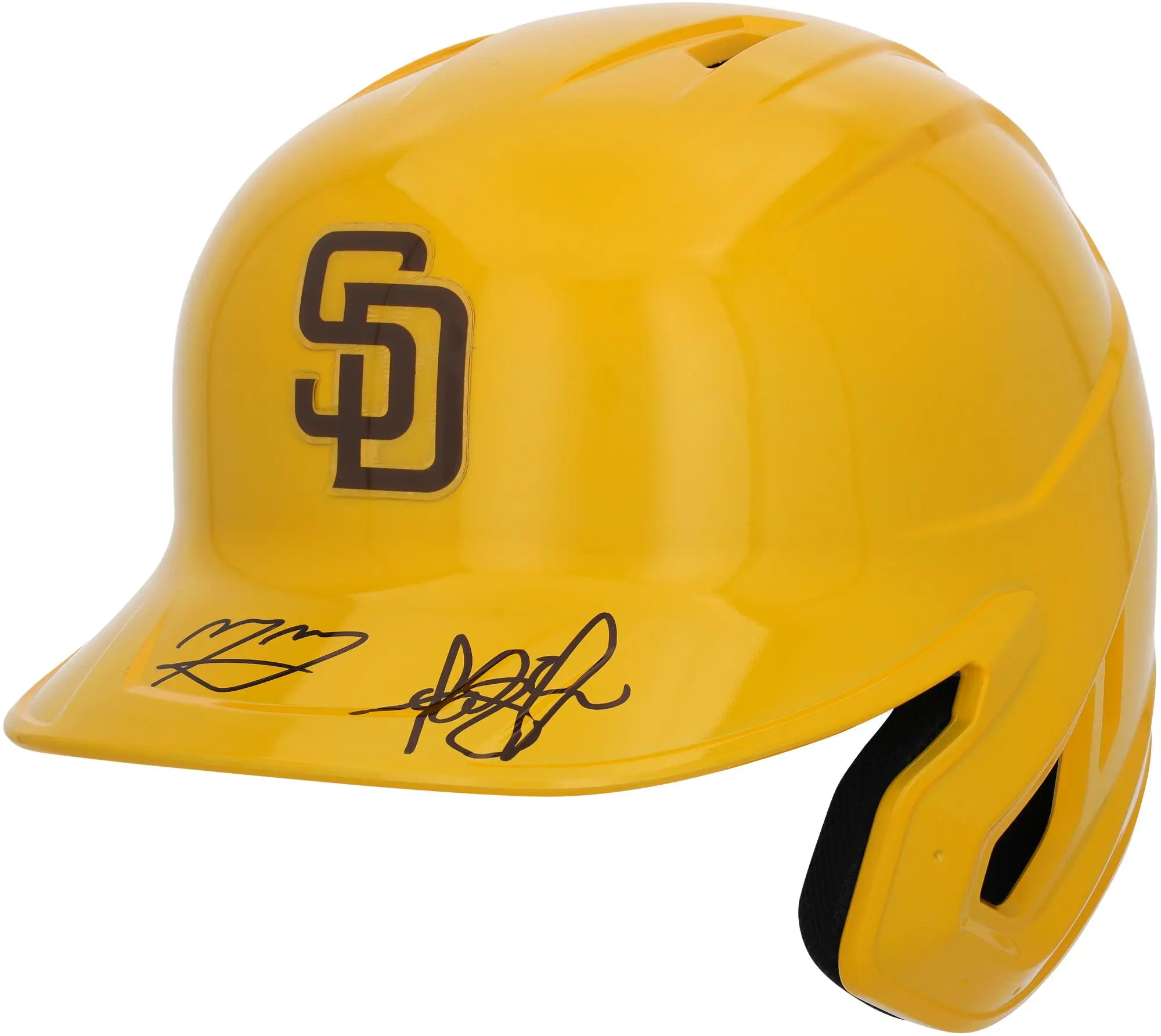 Manny Machado and Fernando Tatis Jr. San Diego Padres Autographed Alternate Chrome Replica Batting Helmet - Fanatics Authentic Certified