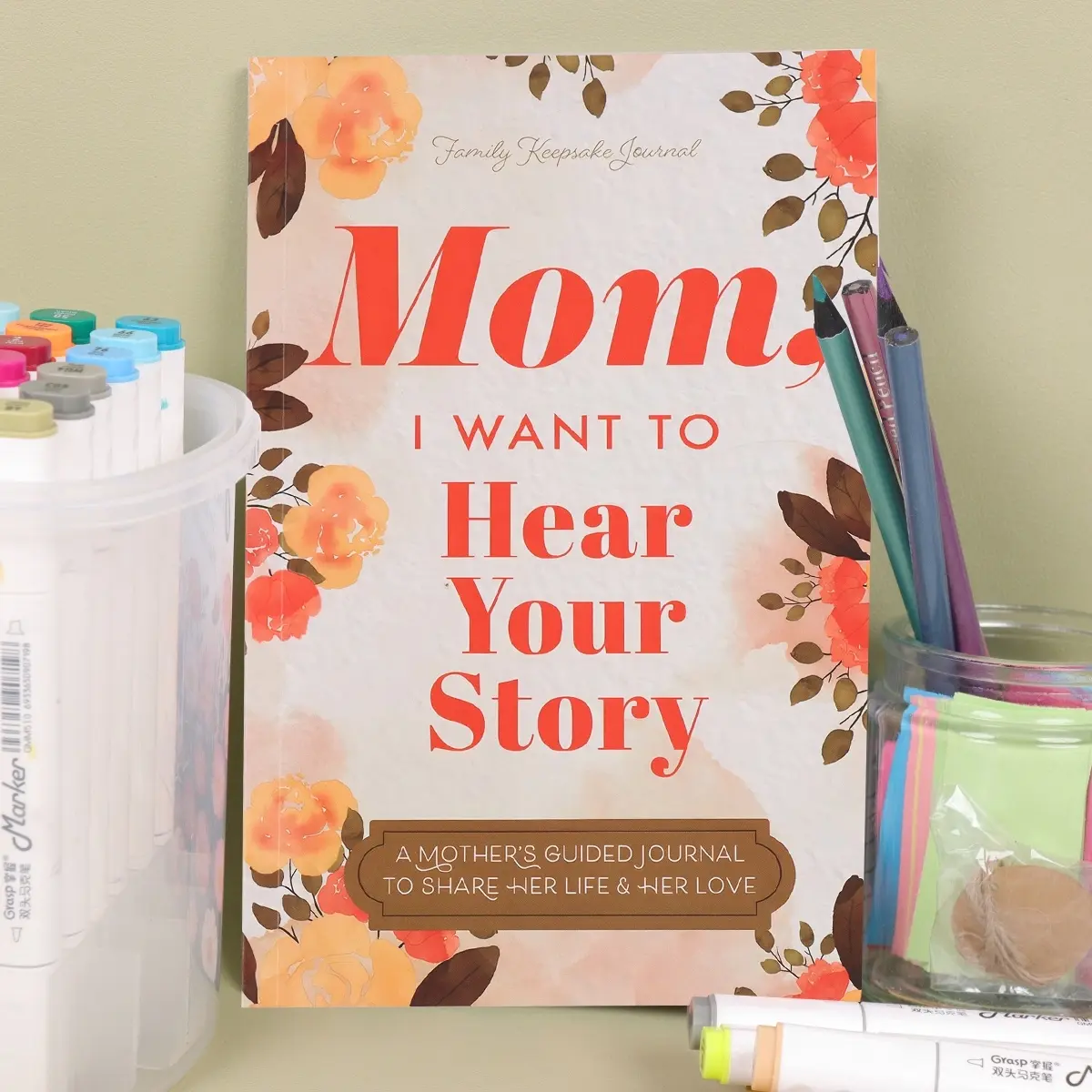 1 PC Mom I Want To Hear Your Life Journey: Mother Story Guided Notebook Journal, Journals For Writing, Fill Blank Paper Journal and Memory Keepsake Book With Prompts To Share Memories, Love and Legacy Thanksgiving Day Birthday Mother's Day Gift