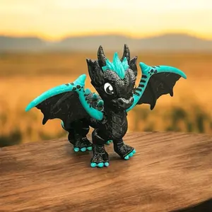 Western Dragon flexi statue figurine decoration 3D printed Articulated