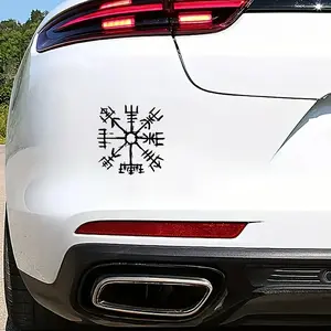 1PC Nordic Rune Decor Decals For car bodies, laptop cases Retro totem design Brighten vehicle exteriors Also stylish on tablets Unique niche style Vehicle exterior decoration Decal Sticker Sticker For Cars Automotive Decals