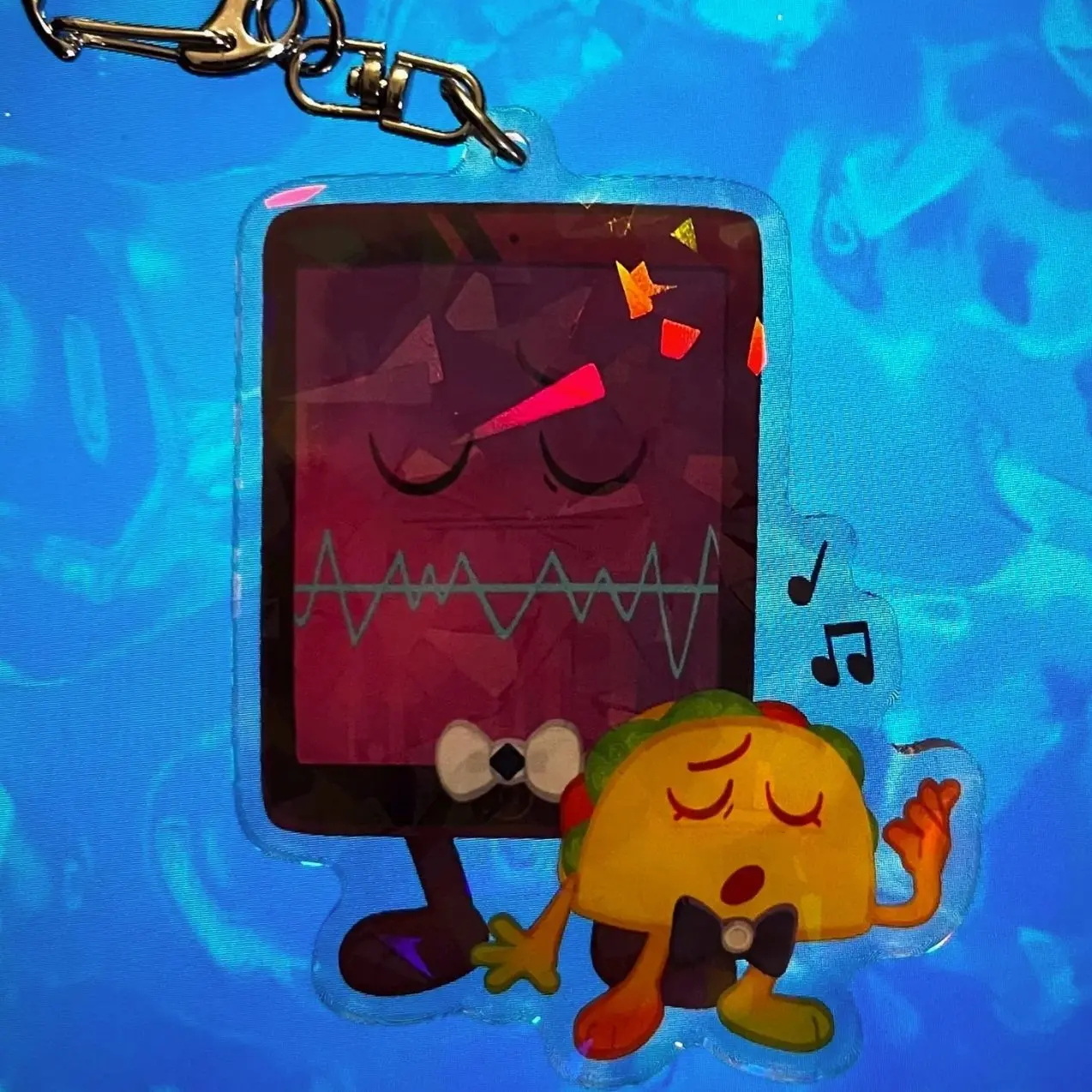 Mepad & Taco - Acrylic Keychain 2.75in - II2 Inanimate Insanity Object Show