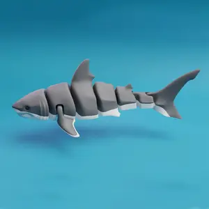 3-Piece Set 3D Printed Whale & Shark Statues, Orca Whale Great Shark Trio, Indoor Outdoor Decor, Perfect Gift, Indoor Home Decoration