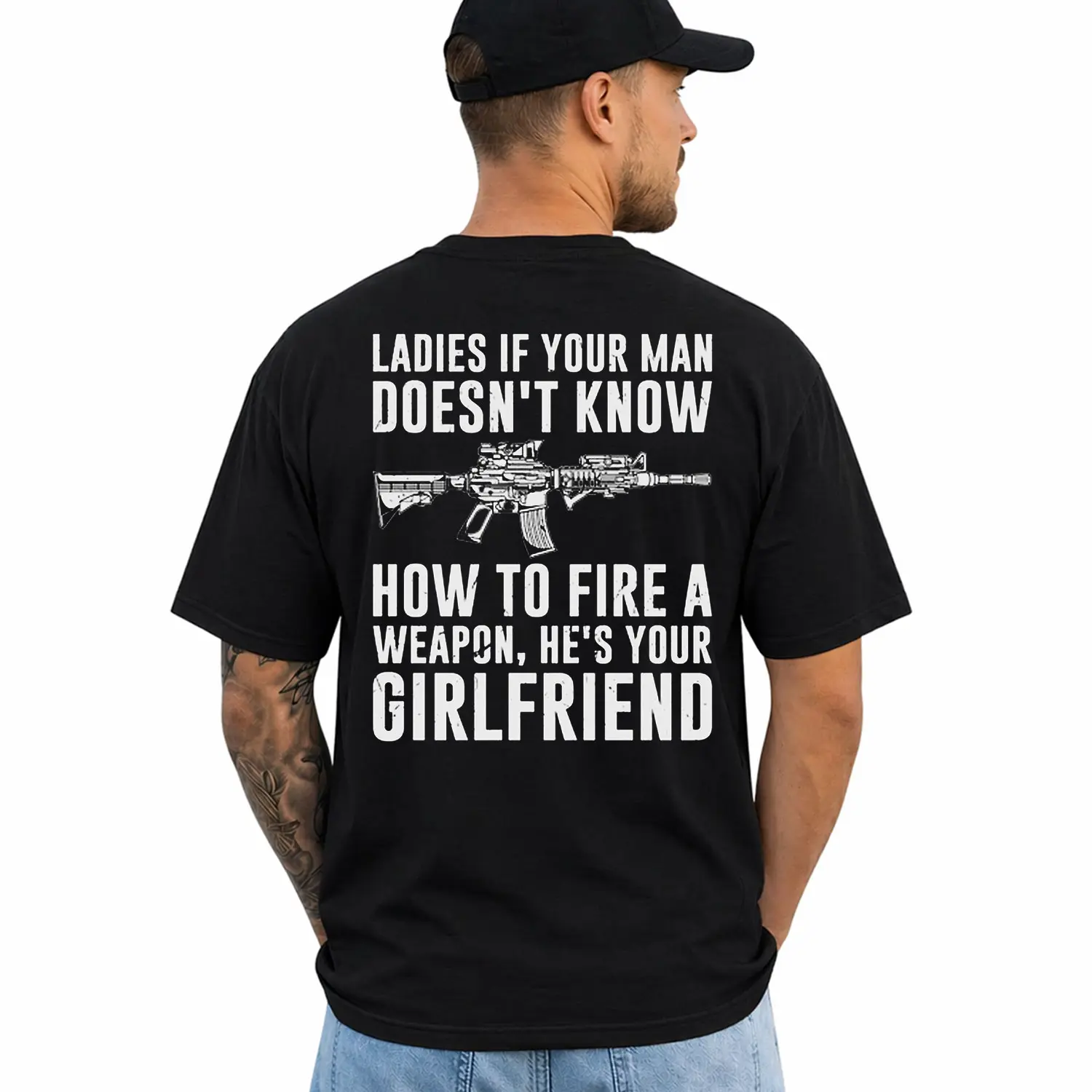 Ladies If Your Man Doesn't Know T-Shirt, Short Sleeve Printed Graphic Shirt, Daily Casual Cotton Menswear