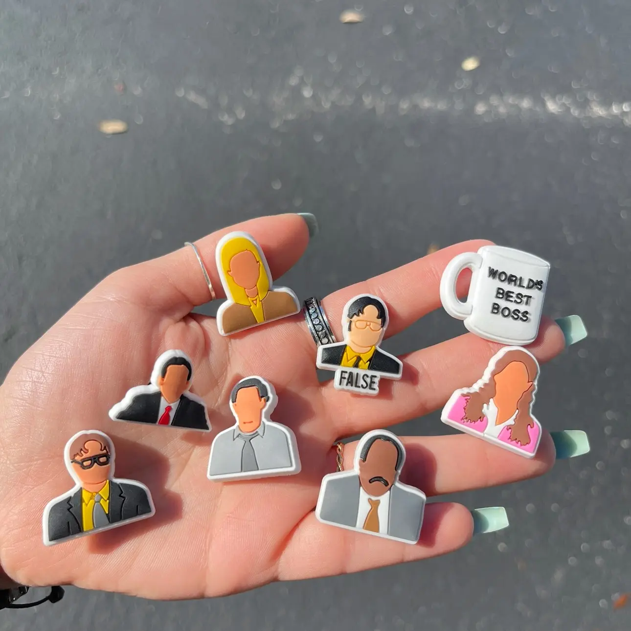 The Office croc charms - price is per charm The Office croc charms - price is per charm