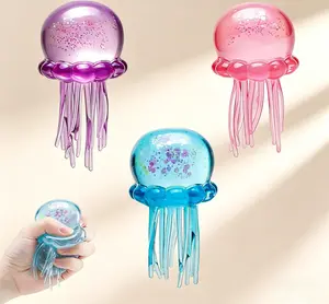 Soft Gel Squishy Squeeze Toy, Stretchy Elastic Stress Relief Ball, Relaxing Hand Fidget Toy, Cute Jelly Texture, Fun Portable Squeeze Toy Gift for Kids & Adults