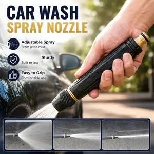 Adjustable Portable Cordless High-Pressure Water Gun Nozzle Kit, Washer Tool For Car Washing， Glass Cleaning, Garden Watering & Irrigation