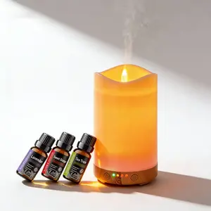 All-in-One Aroma Diffuser Humidifier with Timer 7 Glow Night Lights 3 Oils for Cozy Vibes Lavender Silver Grape Tea Tree diffuser
