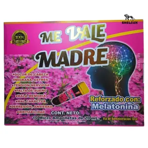 Me Vale Madre Drinkable Supplement – 10 Ampoules of 20ml – Special Formula