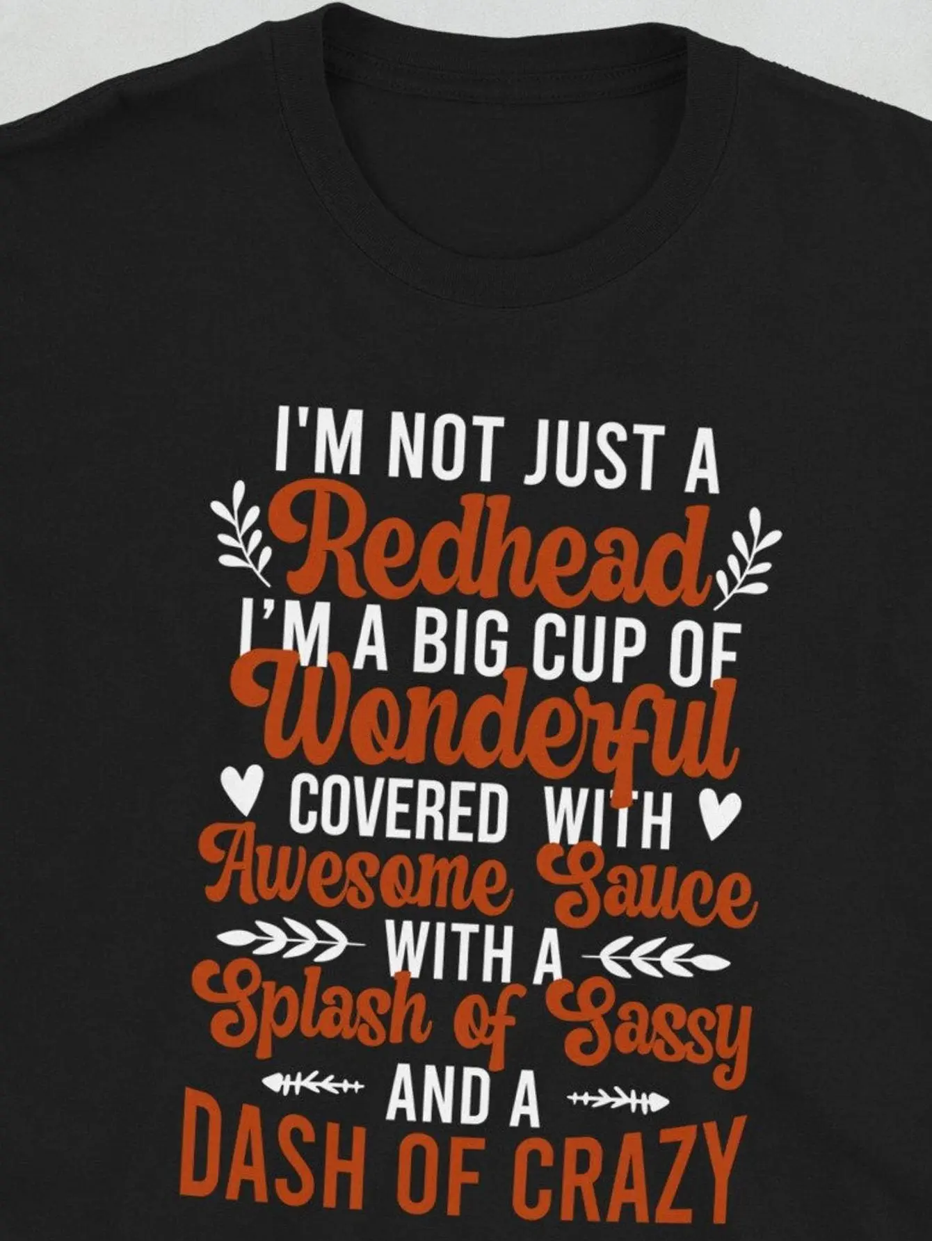 Unisex Humorous T-Shirt for Redheads - 100 Crew Ne unisex soft cotton short sleeve t shirt, vintage graphic casual tee for men women teens, perfect birthday holiday gift for camping travel gym daily street  wear