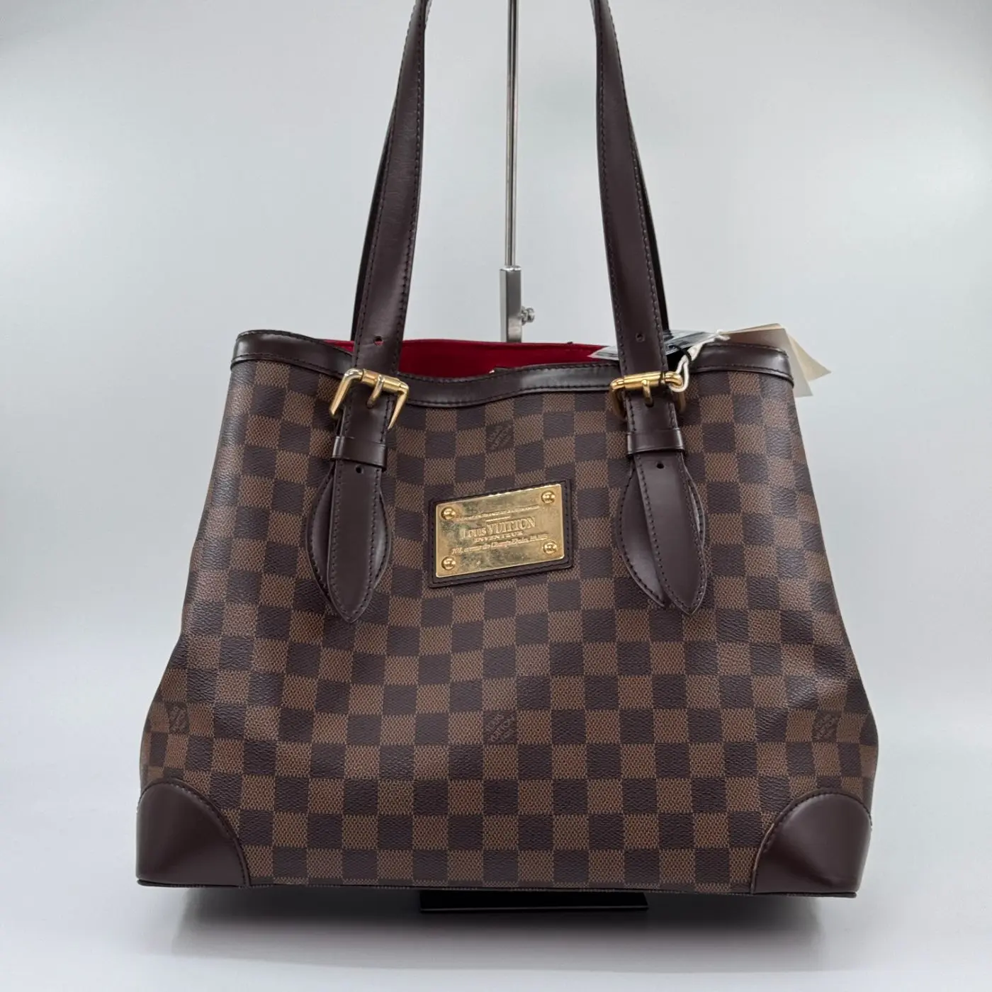 Pre-owned Louis Vuitton canvas Shoulder bags Hampstead MM Damier Ebene #2654768932217572
