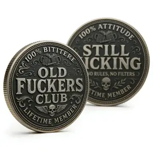 Old Club Lifetime Member Challenge Coin, Hunting Legacy Commemorative coin, Gift for Dad, Hunters, Golf Club, Bartards
