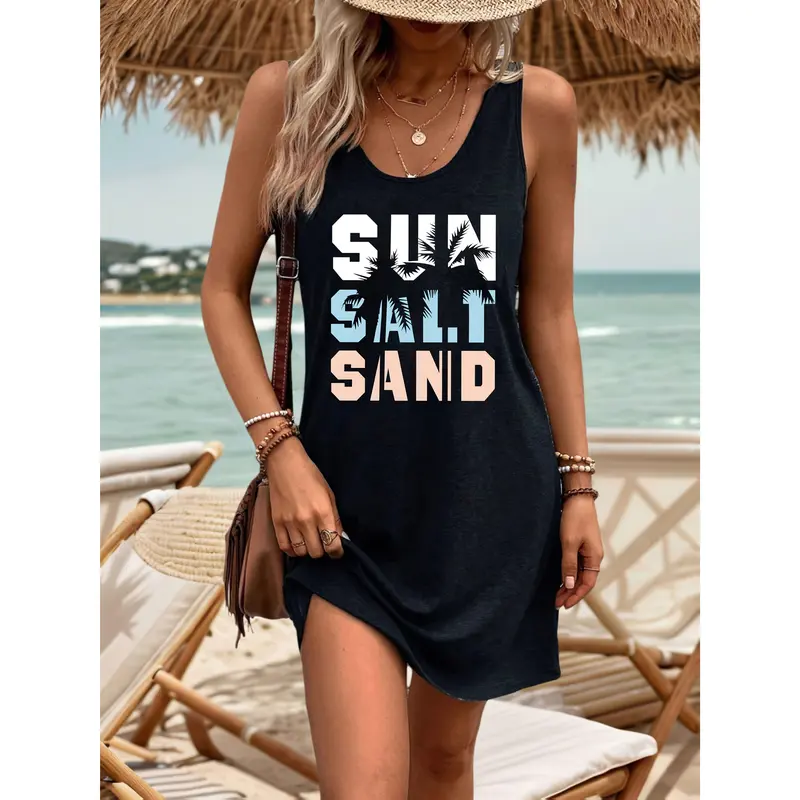 tropical tank dress - TikTok Shop