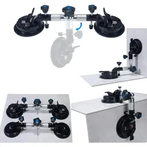 2 count Seamless Seam Setter Adjustable Suction Cup 6Inch 90-270  Tile Corner Leveling Tensioner Alignment Countertop Leveler Tools for Granite Stone Floor Seaming Installation Gripper Joiner