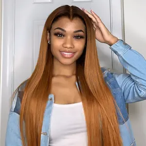 [New In] Wiggins Hair Glueless Honey Bliss Color Straight M Shaped Hairline 6x8 Lace Closure Wigs Human Hair Ready To Go Pre Cut Lace Colored Wig Beginners Friendly