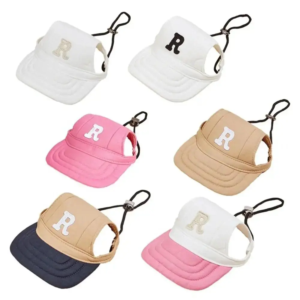 Fashion Washable Dog Sun Hat Lightweight Breathable Dog Bonnet Cap Puppy Sunscreen Hat Summer