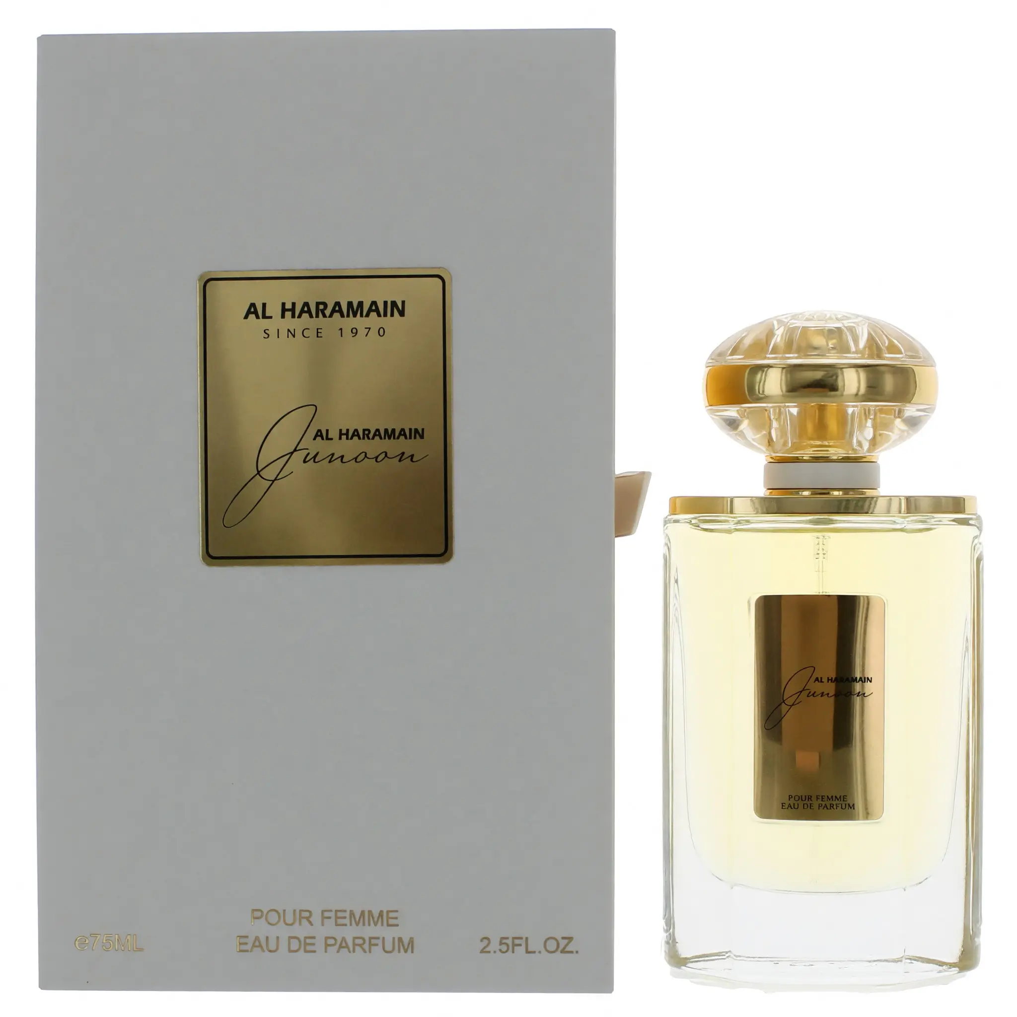 Women's Junoon by Al Haramain EDP Spray - 2.5 oz (2 to 2.9 fl oz Range), Floral Jasmine Musk Powder Fragrance