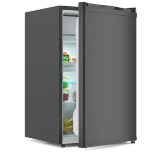 Compact 4.3 Cu ft Mini Fridge with Freezer, 122l Single Door Compact Refrigerator, 7-Level Temperature Control, Easy-Clean ABS Interior, Ultra Quiet & Energy Efficient for Bedroom, Dorm, Office, Apartment