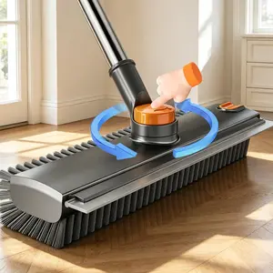 3-in-1 Long-Handled Floor Cleaning Brush  - Ergonomic Handle Sweep & Scrub Combo, Heavy-Duty Home Care Tool with Thick Bristles for Tile, Bathtub, Hard-to-Reach Corners, Fast Stain, Grime & Mold Removal