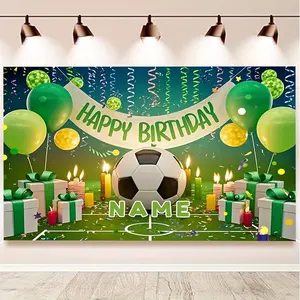 1PC Polyester 2D Flat Photo Backdrop (No Pocket) with Hanging & Wrinkle-Removing Guide, Party Decoration Supplies, Outdoor Banner for Professional Photography & Home Use, Suitable for Birthday Scenarios (Hang with Stand + Clips)