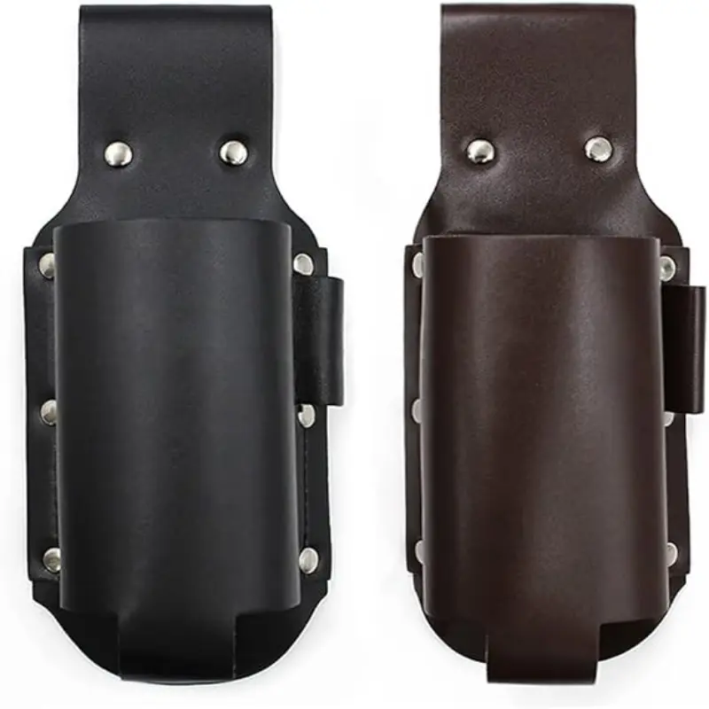 2PCS Beer Holder,Leather Beer Holster Bottle Holders,Beer Belt Holder Beer Gifts for Men,BBQ/Grilling Gifts for Travel Camping Party Outdoor,Cool Beer Accessories Gadgets for Men BY