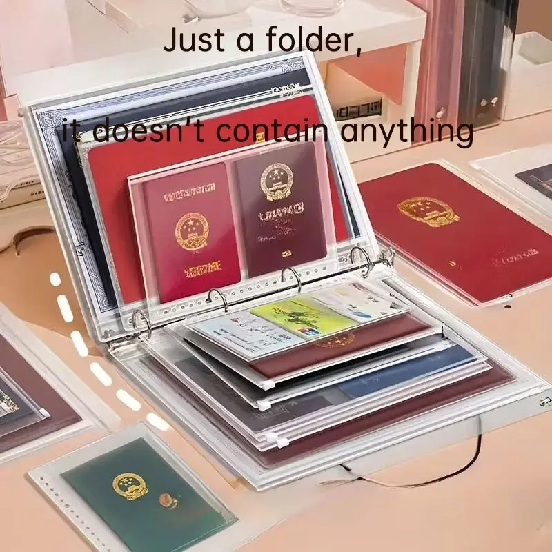 Waterproof Expanding File Folder with Zipper, Expandable Folder, Birth Certificate Protector, Home Safety Organizer, Document Archiving Binder (7 Inner Pages)