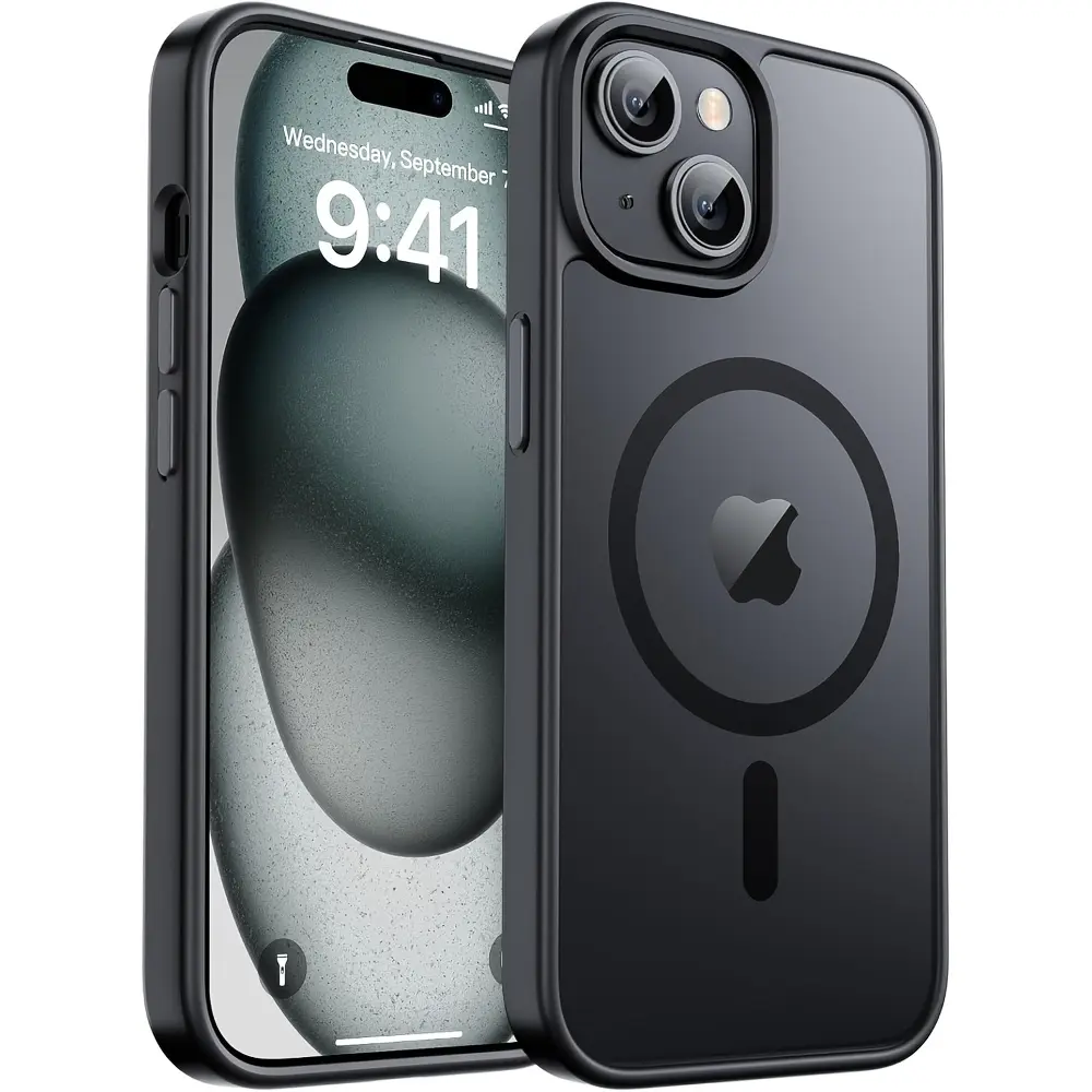 Slim MagSafe Compatible Skin-Touch Shell for iPhone 17 16 15 14 13 12 11 17Air 16E 17E Pro Plus Promax Samsung S21 S22 S23 S24 S25 S26 Plus Ultra FE, Shockproof Matte Protective Cover
