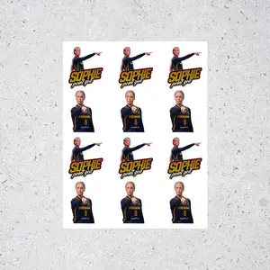 Sophie Cunningham Sticker Sheet, Sophie Point God Stickers, Women Basketball Collection