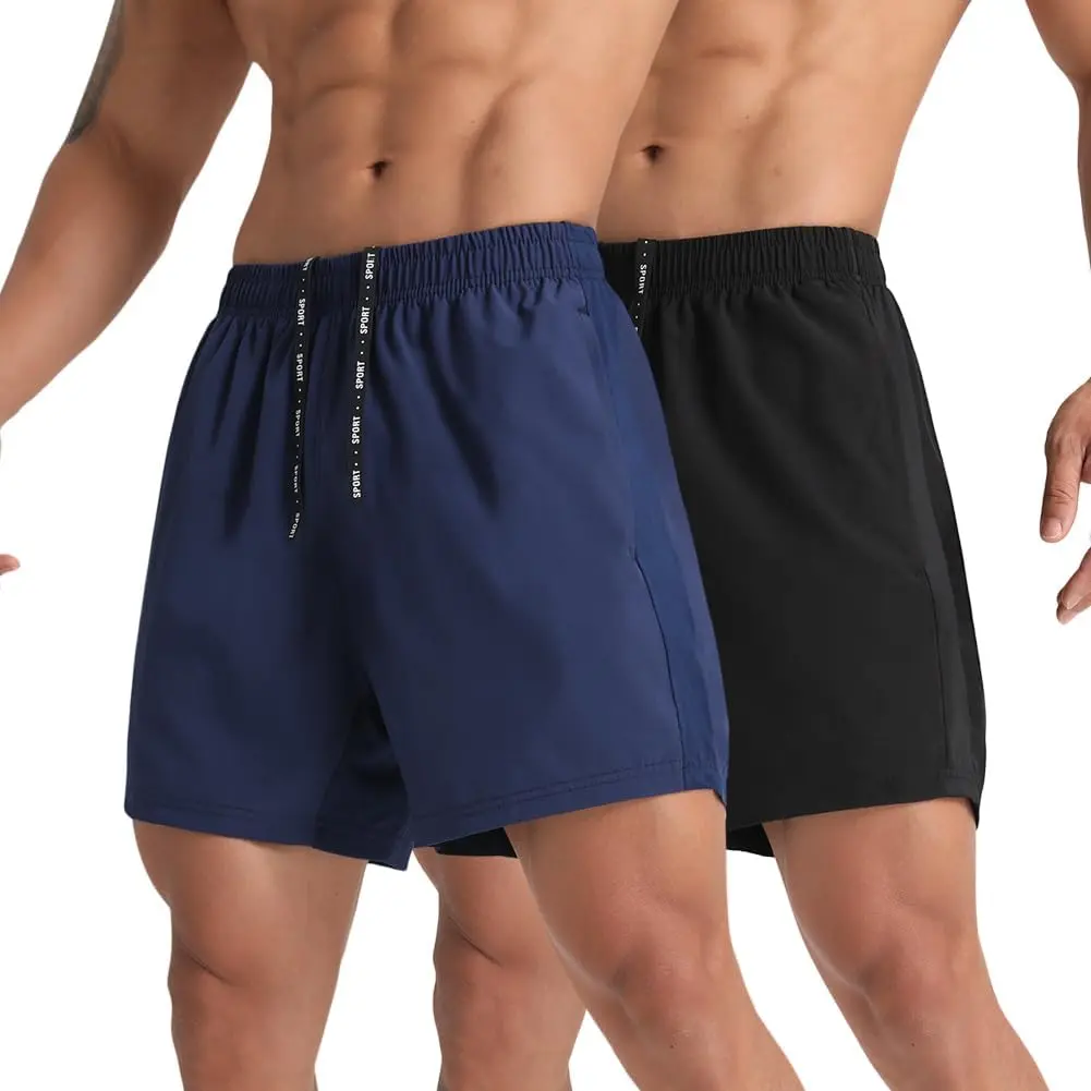 Lightweight Athletic Running Shorts 5'' Quick Dry Gym Workout Shorts with Zipper Pockets - Men's Athleisure Fit Casual & Comfy