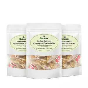 Gudcoix Chicory & Gardenia Herbal Tea Caffeine Free 20 Tea Bags 100g 3.53 Oz Ideal for Daily Consumption Soothing Sip