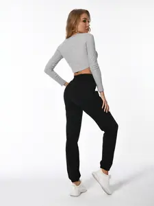 Jenna Rose Women's Camouflage Jogger Sweatpants with Elastic Sporty Design Drawstring Waist & Side Pockets for Active Wear Comfortable Sporty Outfits