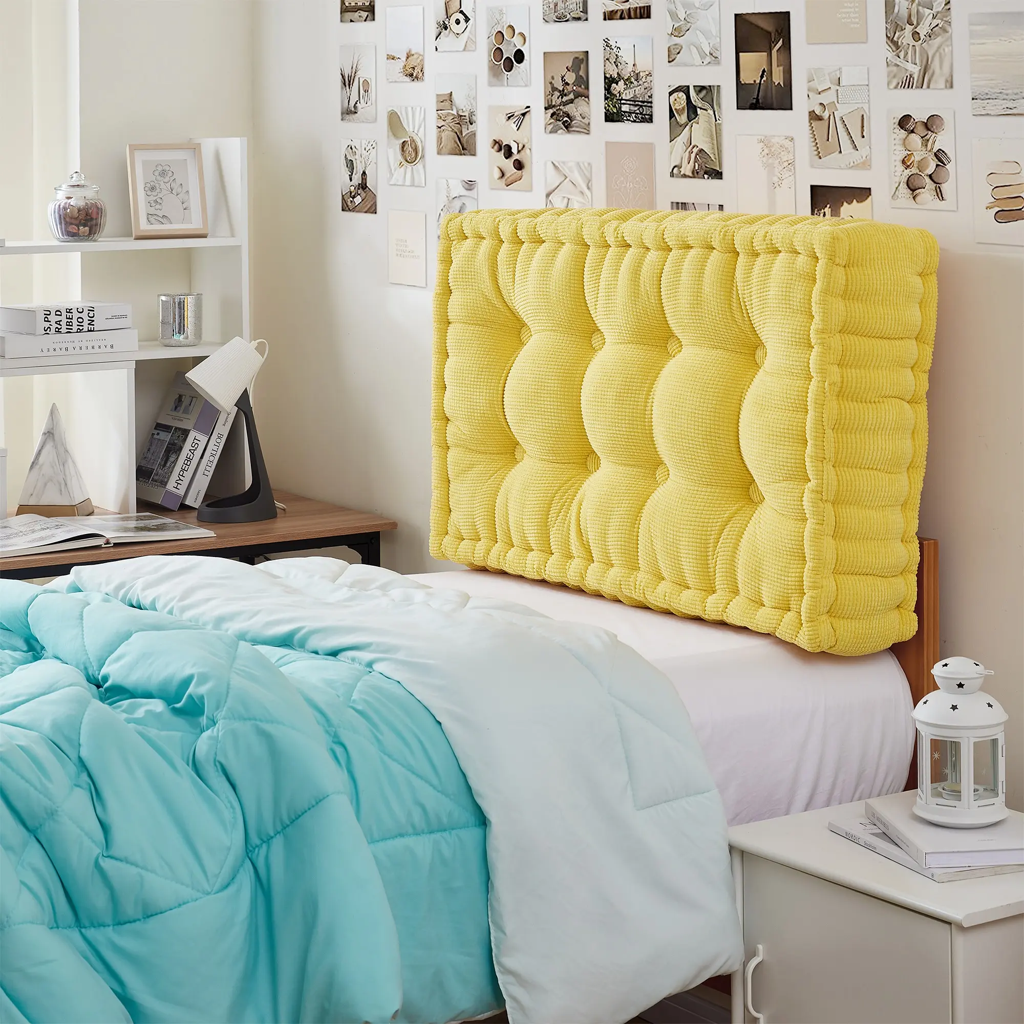 Rainha - Ultra Thick Tufted College Headboard - Yellow