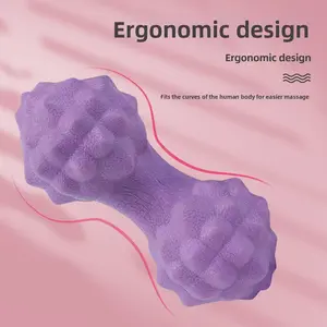 Peanut Massage Ball | Textured Trigger Point Roller for Muscle Relief – Ergonomic Deep Tissue Massage Ball for Back, Neck, Foot & Full Body Recovery