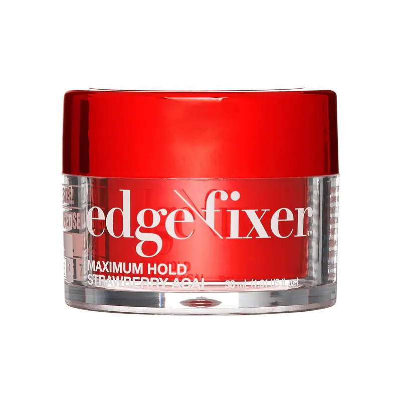 Kiss Colors & Care Edge Fixer Gel - Strawberry Acai | Edge Control, Baby Hair Gel, Maximum Hold, Travel Friendly, 30 ml, Hair Care