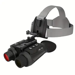 Hands-Free 4K Night Vision Goggles, NV8300 Helmet Mounted 3D Infrared Binoculars with 8X Zoom, Record Photo & Video for Tactical Games, Camping & Outdoor Exploration