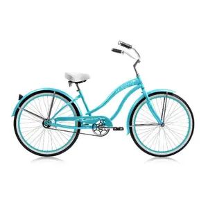 Micargi  26 in. Rover Womens GX Beach Cruiser Bicycle- Baby Blue & Baby Blue Rim