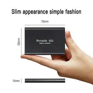 Large Capacity high-speed External Hard Drive Quiet Operation Mobile Storage SSD USB3.2 Type-C High Speed Solid Stae Disk For PC MAC