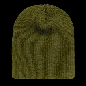 Rapid Dominance 614-OLV Acrylic & Polyester Short Beanies Hat, Olive - One Size Fits Most