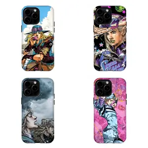 LSteel Ball Run Premium Phone Cover,Compatible for iPhone 16 15 14 13 12 11 17Pro Max,for Samsung S25 S24 S23 S22 Ultra,Durable Dual-Layer design phone cover,Perfect Gift for Her