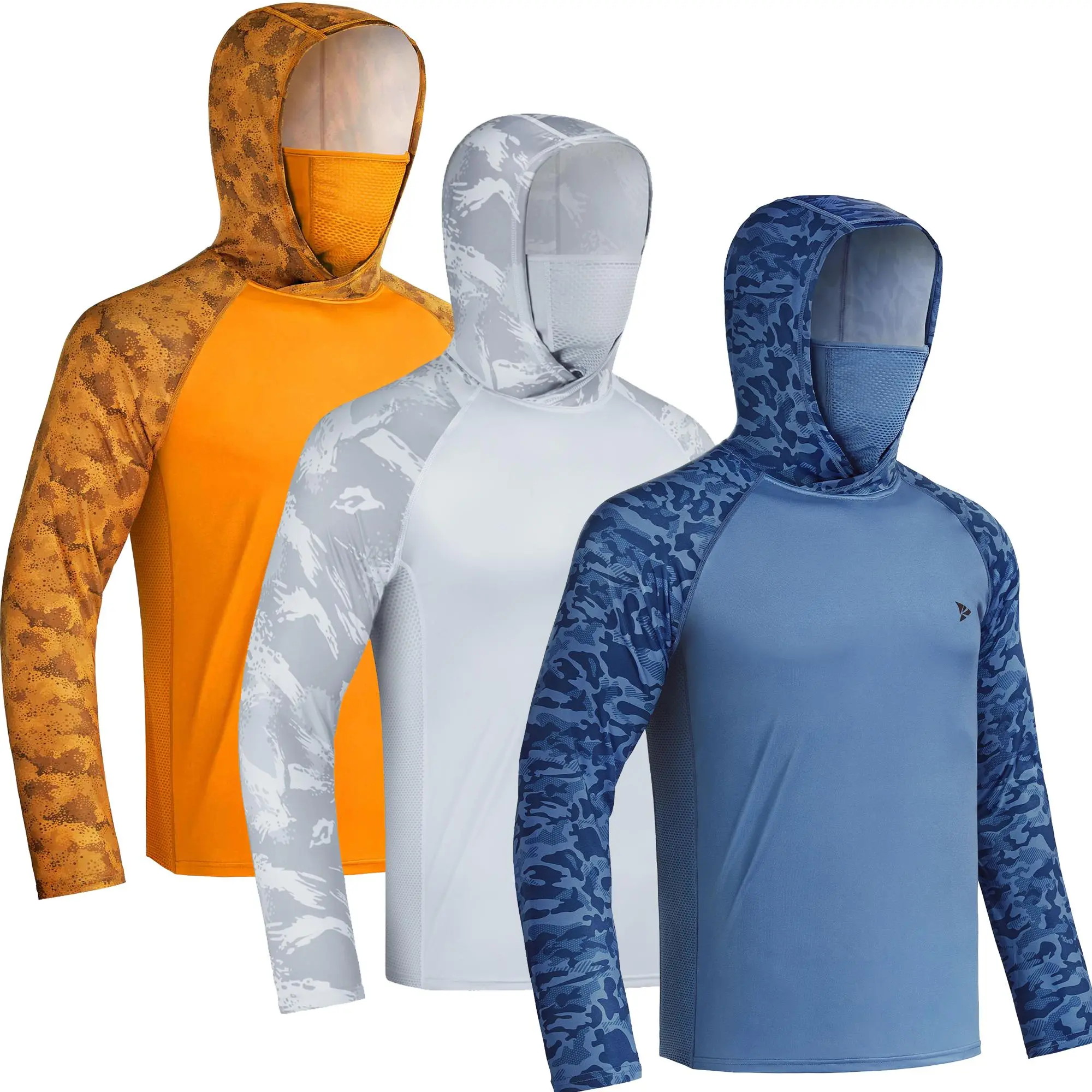 (3pcs) Orange+Light Gray+Blue