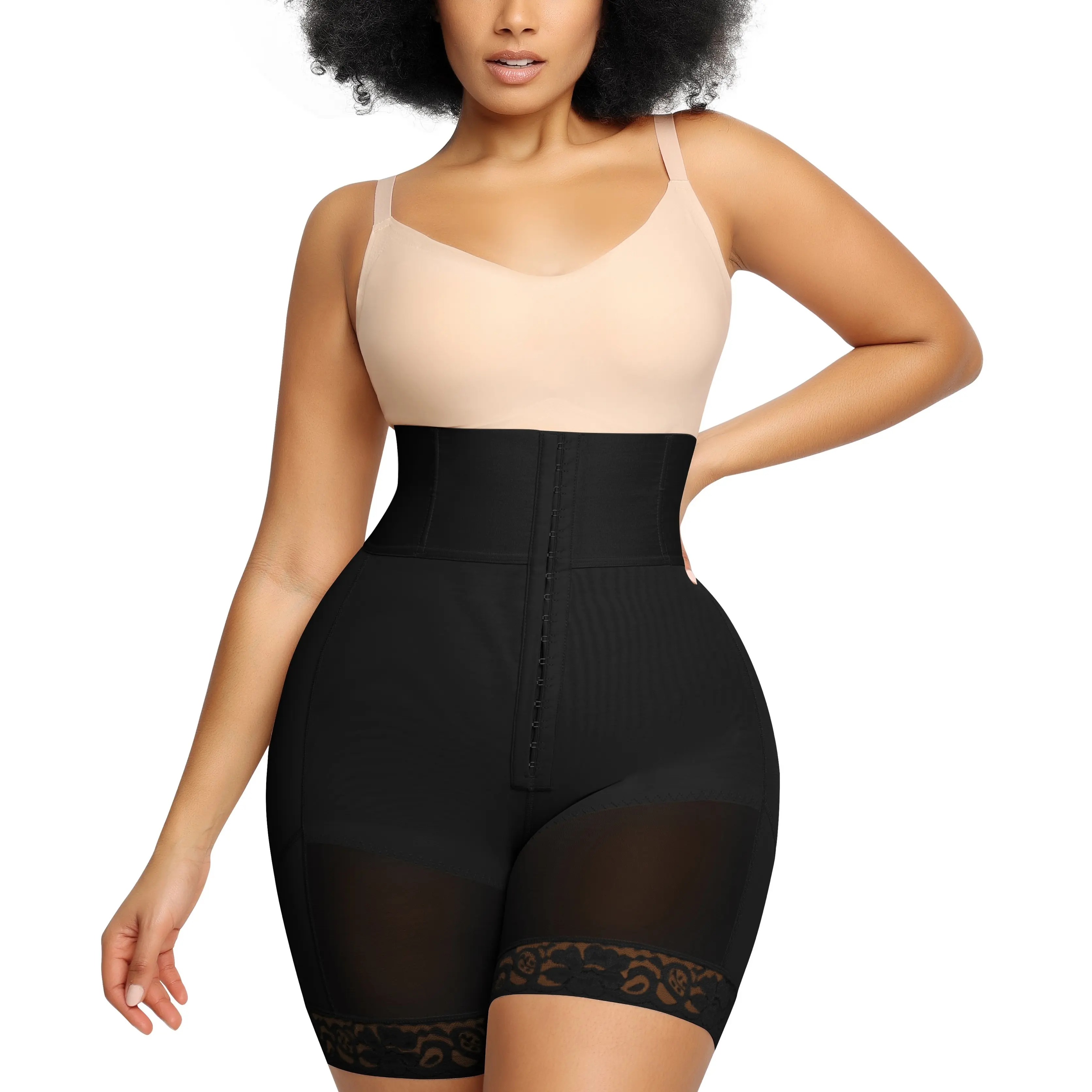 High Waist Hook-Black